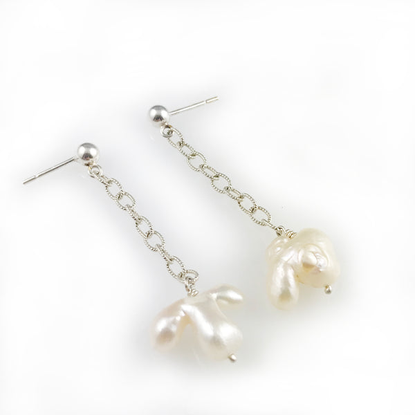'Pearl Wonder' - baroque pearl earrings
