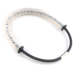 Clear silicone rubber necklace