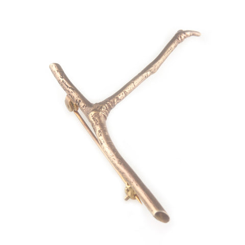 'Wearing Nature' - Rose gold Twig brooch
