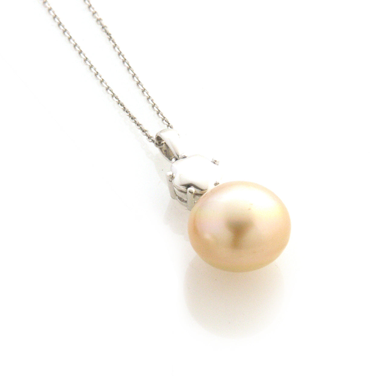 'Pearl Wonder' - white gold diamond and south sea pearl necklace